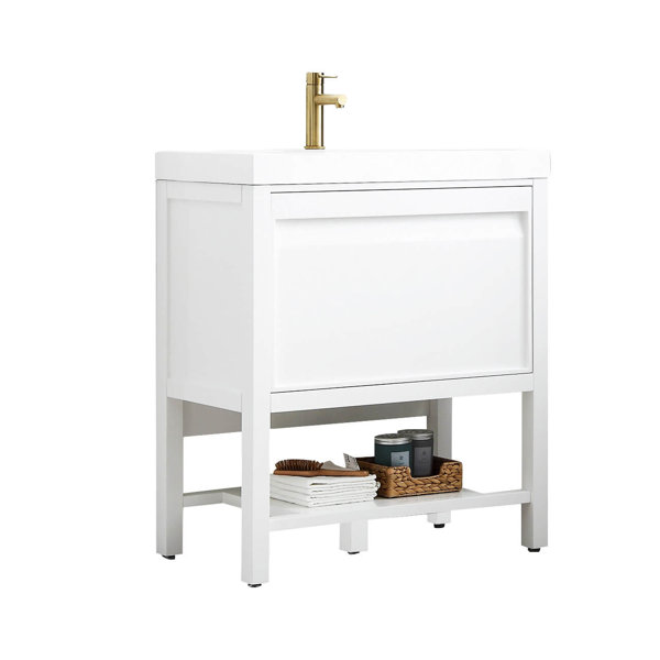 Everly Quinn Marlie 29.5'' Freestanding Single Bathroom Vanity with